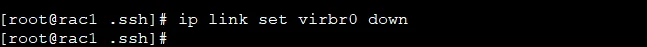 ip link set virbr0 down