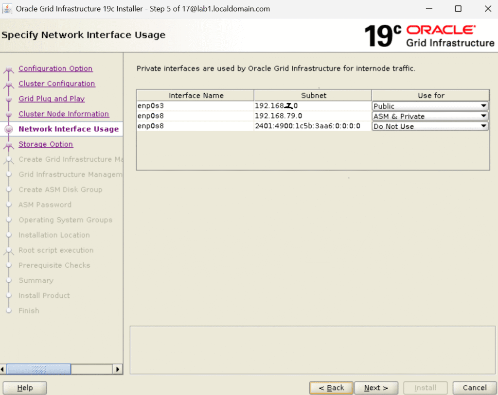 Oracle 19c RAC database