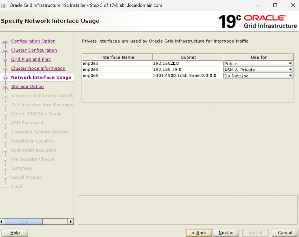 Oracle 19c RAC database