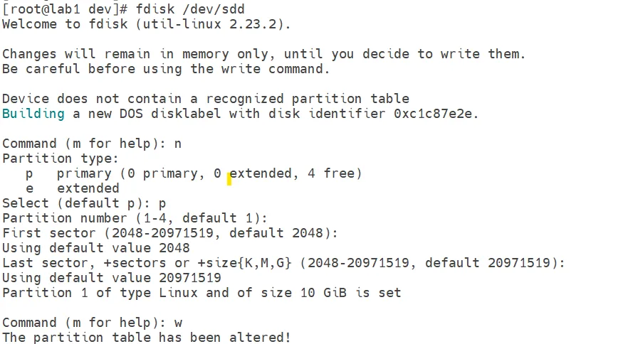 Disk Formatting
