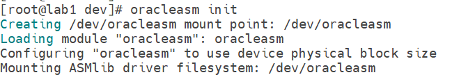 oracleasm init