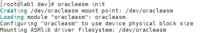 oracleasm init