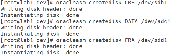 ASM Disk creation