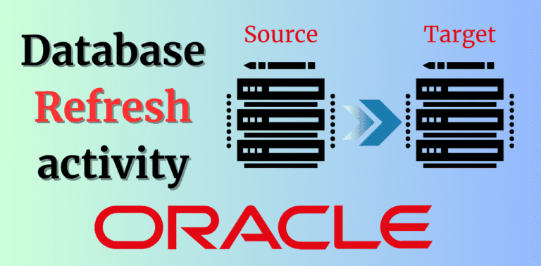 Database Refresh activity in Oracle - 2026