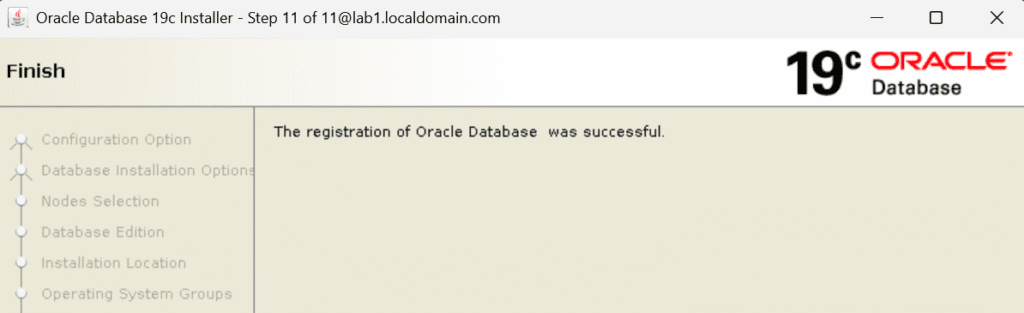 Oracle Software Installation