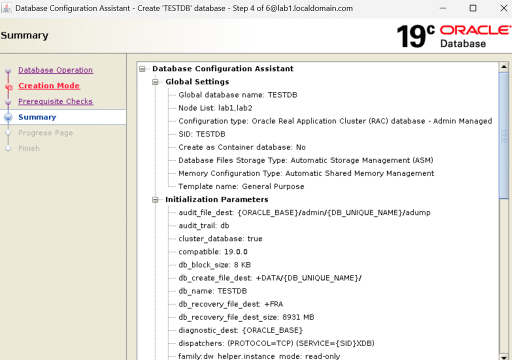 Oracle 19c RAC Database Installation