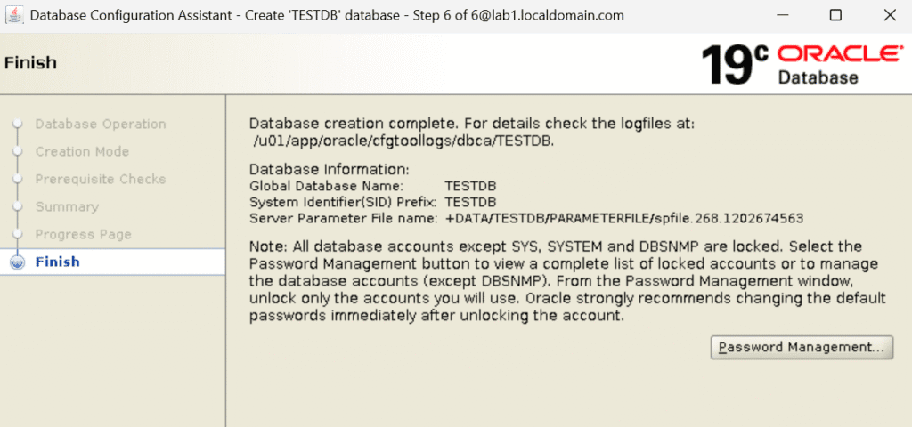 DB Created