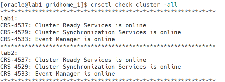 Cluster Output