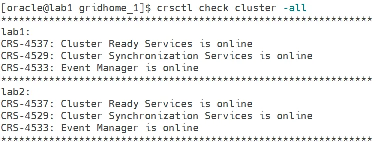Cluster Output