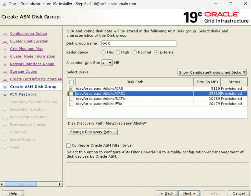 oracle rac single instance