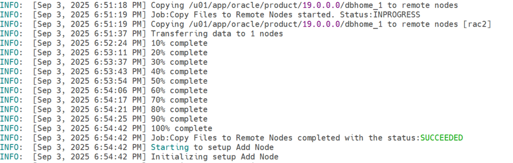 Oracle RAC node addition