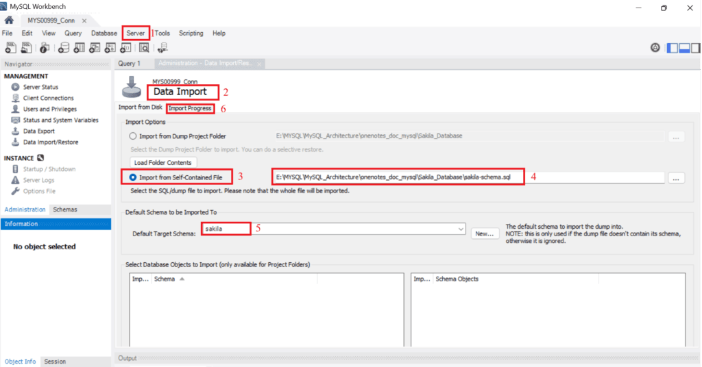 Import the Schema File