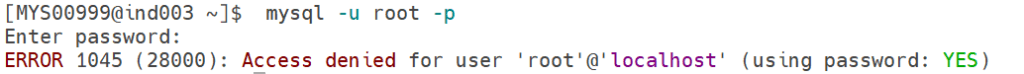 ERROR 1045 : Fix MySQL Access Denied for Root User