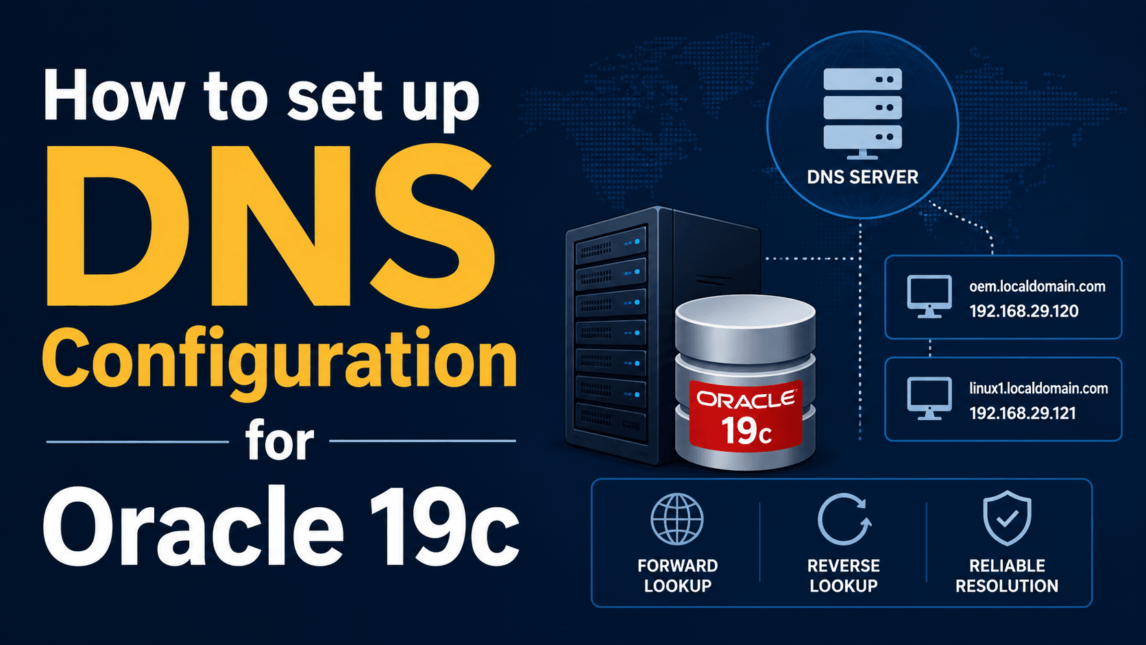 How to set up DNS Configuration for Oracle 19c