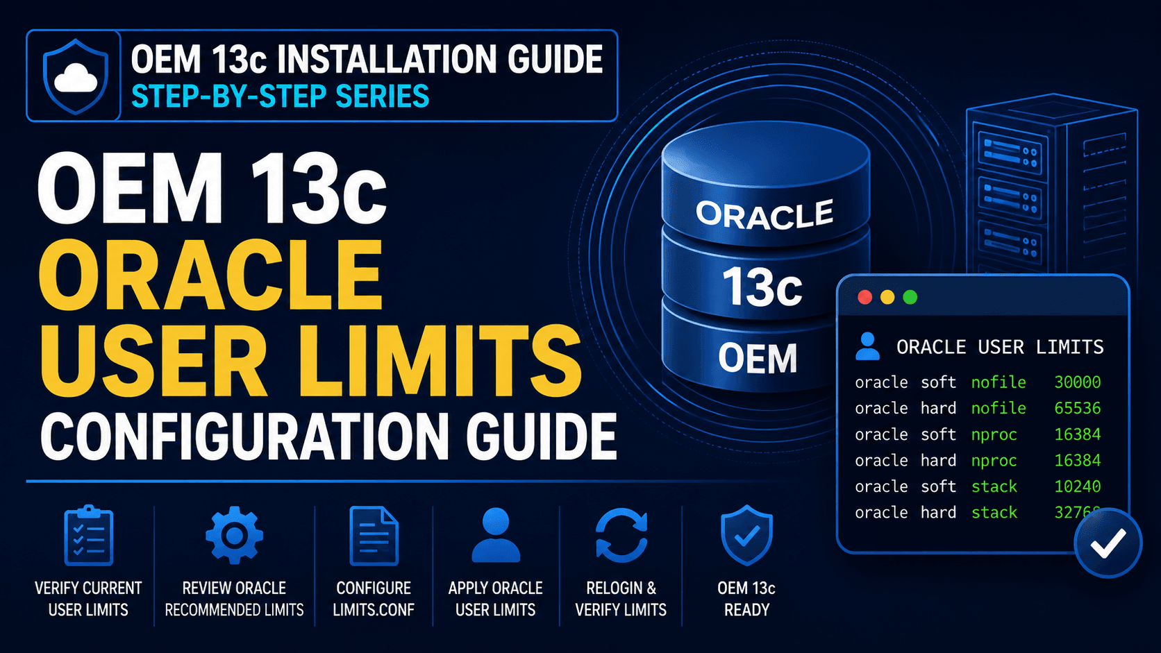 OEM 13c Oracle User Limits Configuration Guide