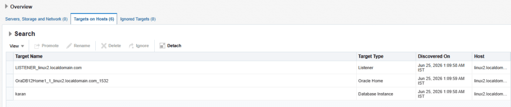 Discovering and Monitoring Targets in OEM 13c