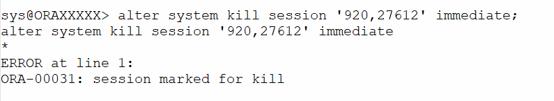 kill blocking session