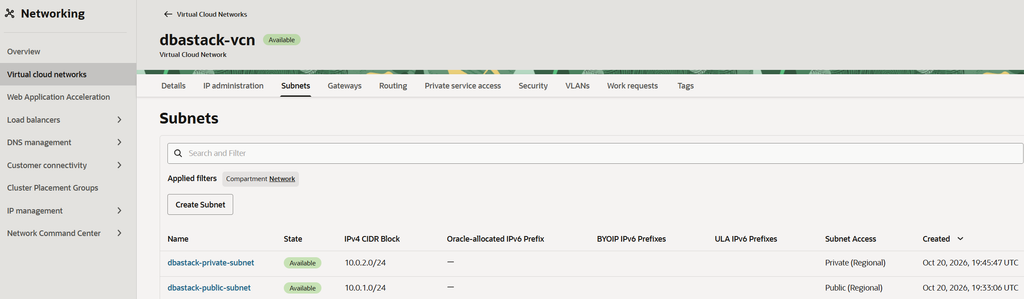 Verify Both Subnets